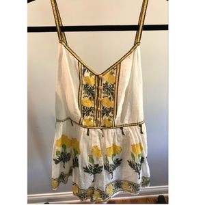 Urban Outfitters Dahlia Button Down Romper